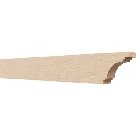 Ekena Millwork 2in. W x 4in. H x 28in. L Pescadero Woodgrain TimberThane Rafter Tail, Primed Tan RFTUR02X04X28PECRCPR